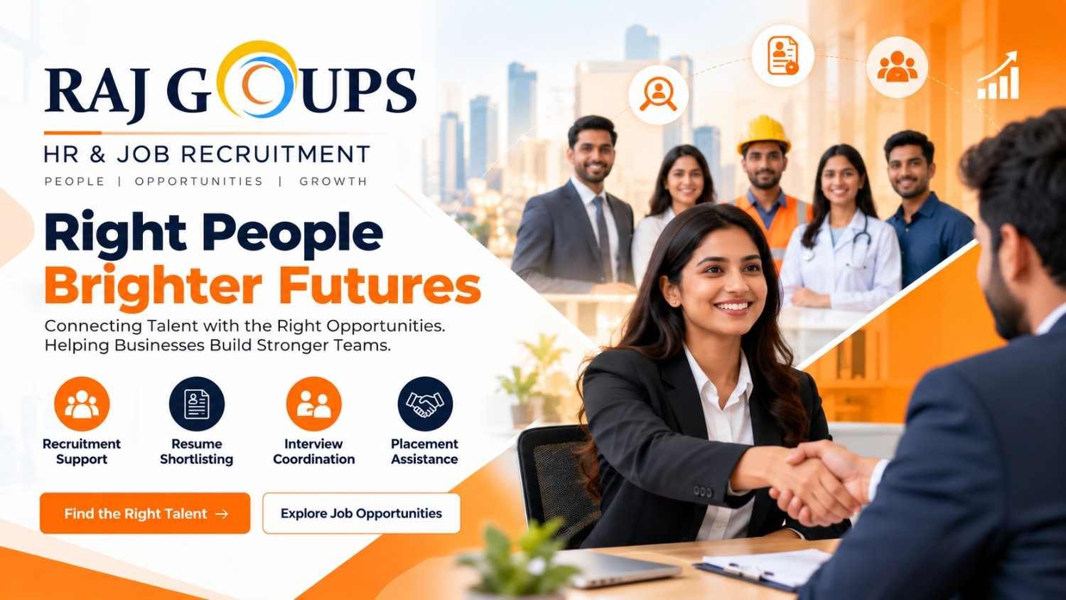 RajGroups HR and job recruitment team